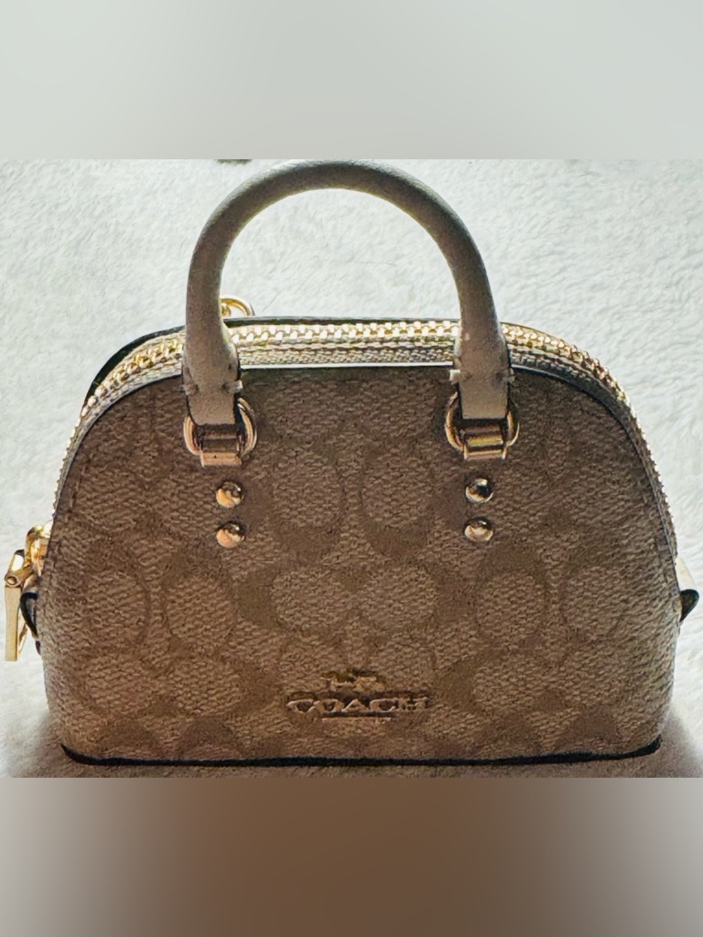 Coach Mini Katy Keychain Satchel - Picture 2 of 5